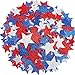 JULBEAR 300 Pcs Patriotic Glitter Star Foam Stickers Red Blue Silver Glitter Star SelfAdhesive Stickers Memorial Day for Kids Arts Crafts Independence Day 4th of July Decoration Supplies - Image 3