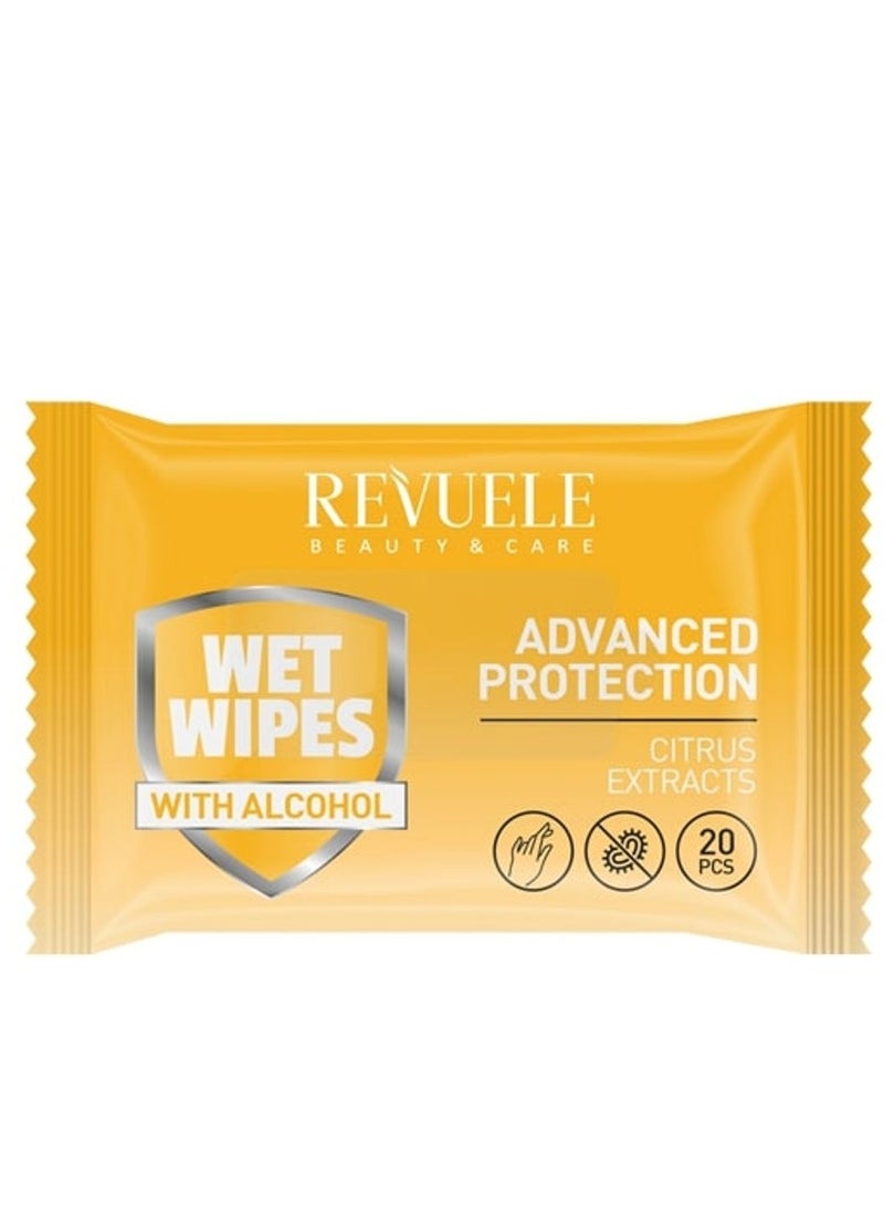 Revuele Wet Wipes Advanced Protection Citrus Extract