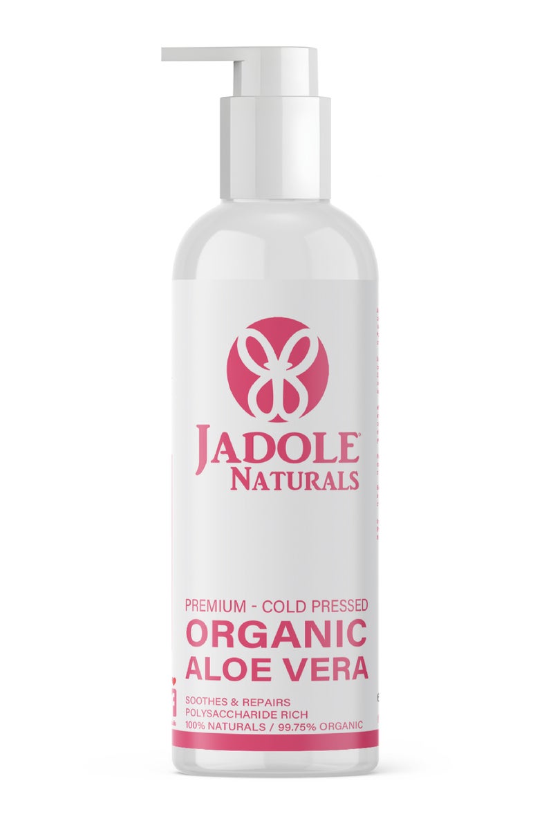 Jadole Naturals Organic Aloe Vera Gel, Promote Skin Elasticity, Ideal For All Skin Types, Soothe, Refresh, Nourish & Repair - Image 1