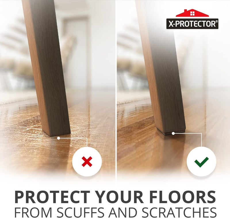 X-Protector وسادات أثاث غير قابلة للانزلاق - 16 ممسك أثاث متميز 2"! أقدام مطاطية ذاتية اللصق - وسادات حماية الأرضيات غير القابلة للانزلاق - حافظ على الأثاث في مكانه! - Image 5