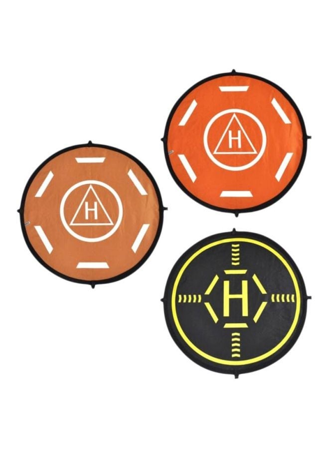 NIBEMINENT 3-Piece Foldable Landing Pad For DJI Phantom 4/3 And Mavic Pro Orange/Black/White - Image 1