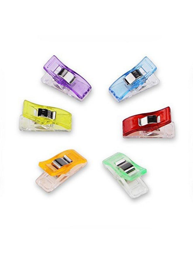 Yalis 100 Pcs Premium Sewing Clips Multipurpose Sewing Accessories Quilting Supplies Crafting Tools Assorted 9 Bright Colors - Image 3