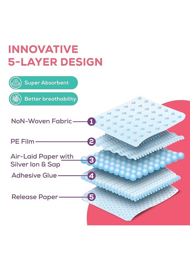 عشية أي وقت مضى فوط إيفريف للاستخدام مرة واحدة لامتصاص العرق تحت الإبط، 24 فوطة (12 زوجًا)، مطوية، ماصة للعرق، مقاومة للبقع، بتقنية مضادة للبكتيريا، تمتص الروائح الكريهة، لطيفة على البشرة، آمنة على الأقمشة - Image 3