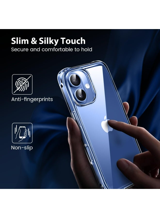 DUSALA Case for iPhone 17 Clear Case Soft Flexible Silicone Back Cover Shockproof Anti Scratch Case with Reinforced Bumper Corner Compatible for iPhone 17 Clear - Image 3