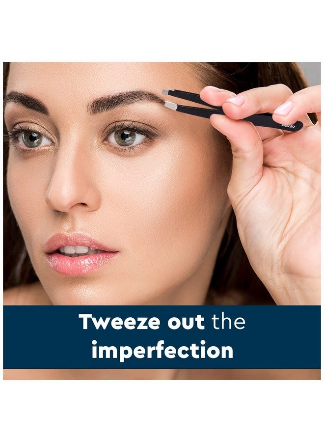 غوب مجموعة ملاقط GUBB Trio Mini لإزالة الشعر غير المرغوب فيه بسهولة ودقة - ملقط مائل وملقط مسطح وملقط مدبب - استخدامات متعددة - شعر الشفاه العلوية أو الحاجبين أو الجبهة أو الذقن - Image 4