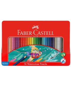 36-Piece Watercolour Pencils With Paint Brush