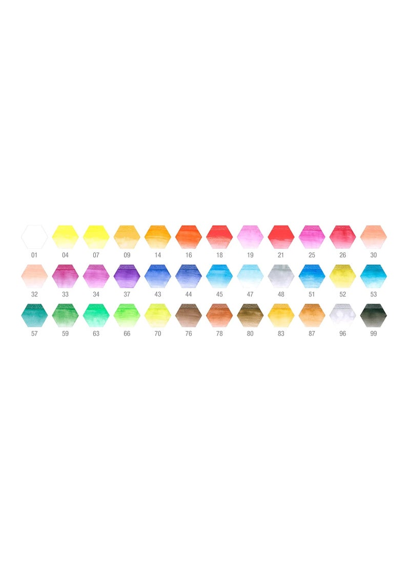FABER-CASTELL - 36-Piece Watercolour Pencils With Paint Brush - Image 1
