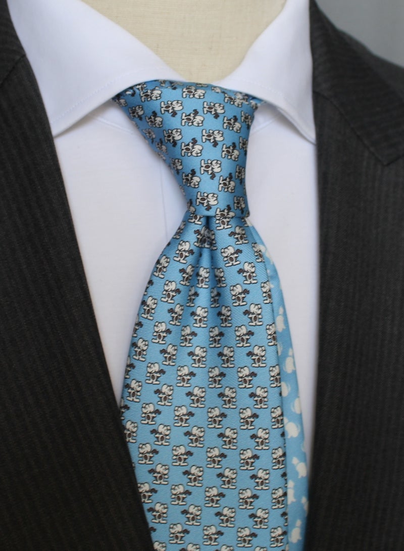 Elliot Martin Elliot Martin tie 100% Silk Twill neck ties Premium Men's Tie(Sky Blue)  - Image 1
