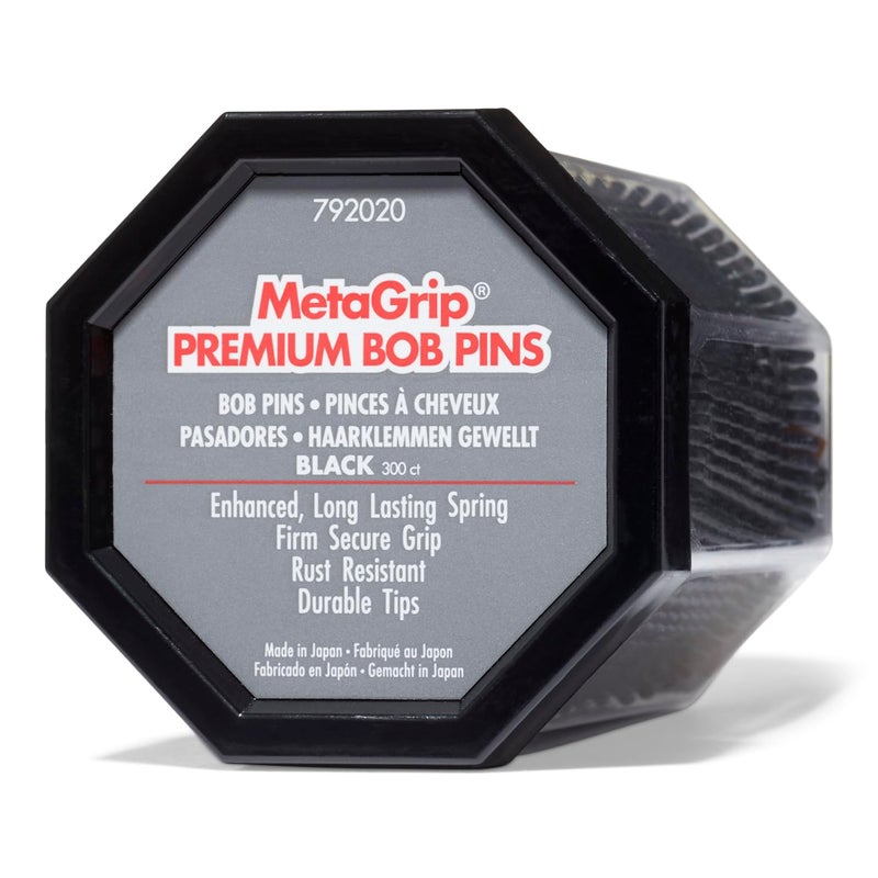MetaGrip Black Premium Bobby Pins, 300 Count - Image 1