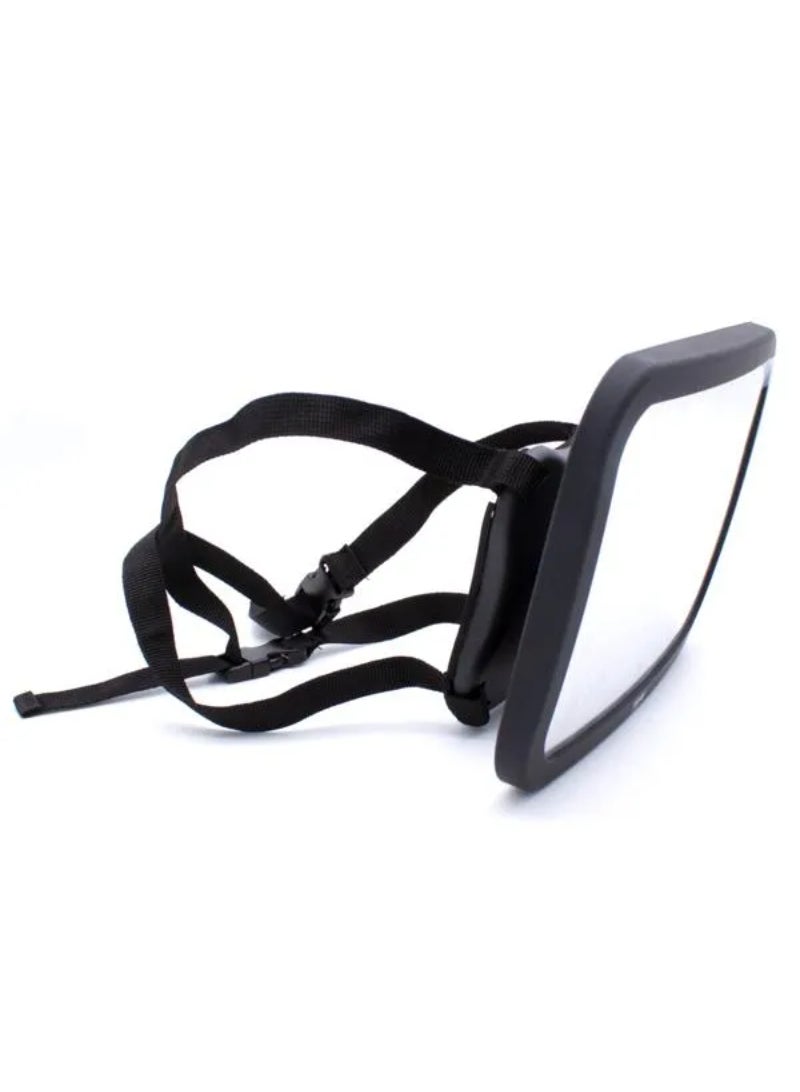 Toddleroo by North States Rectangular Baby Car Mirror Black 10.25 x 7.75inch 6410