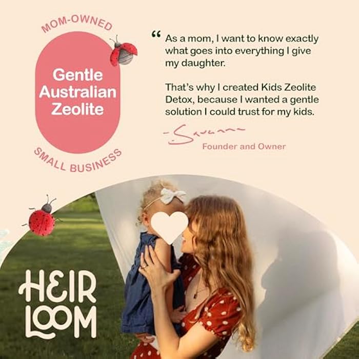 HEIRLOOM Zeolite Detox for Kids Liquid Drops - Gentle Daily Cleanse & Speech Support with Methylated B12 & Vitamin D - Kids Clinoptilolite Zeolite Drops Detox Cleanse Supplement 2oz - Image 5