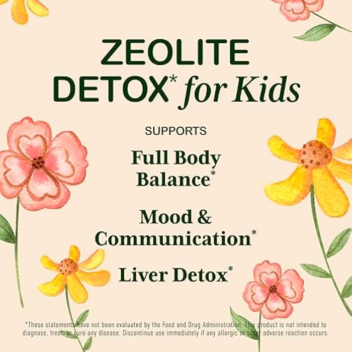 HEIRLOOM Zeolite Detox for Kids Liquid Drops - Gentle Daily Cleanse & Speech Support with Methylated B12 & Vitamin D - Kids Clinoptilolite Zeolite Drops Detox Cleanse Supplement 2oz - Image 2