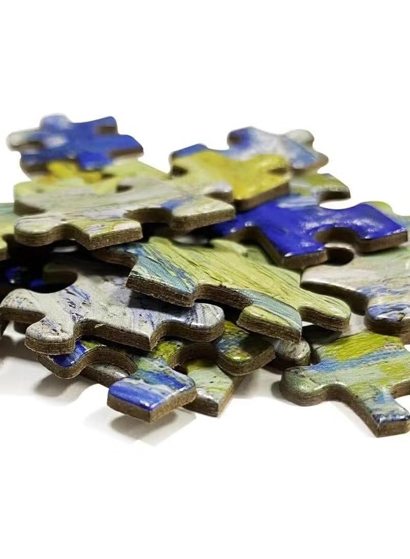 1000 قطعة ب puzzle ورق ملون مزهر للأطفال والبالغين للترفيه على المكتب - Image 4