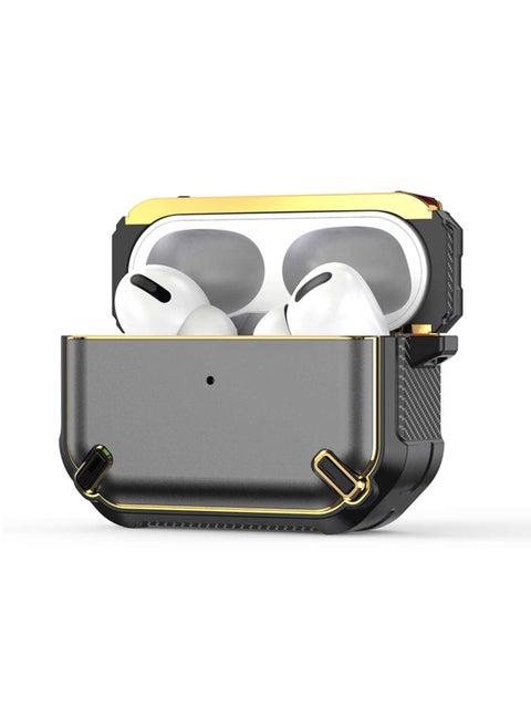 Airpods PRO Metal Armor Hard Silicon case Gray