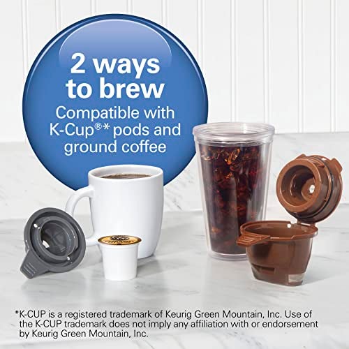 Hamilton Beach Gen 4 FlexBrew Single-Serve Hot & Iced Coffee Maker with Removable Reservoir, Compatible with Pod Packs and Grounds, 50 oz, 4 Fast Brewing Options, Black - Image 3