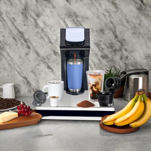 Hamilton Beach Gen 4 FlexBrew Single-Serve Hot & Iced Coffee Maker with Removable Reservoir, Compatible with Pod Packs and Grounds, 50 oz, 4 Fast Brewing Options, Black - Image 5