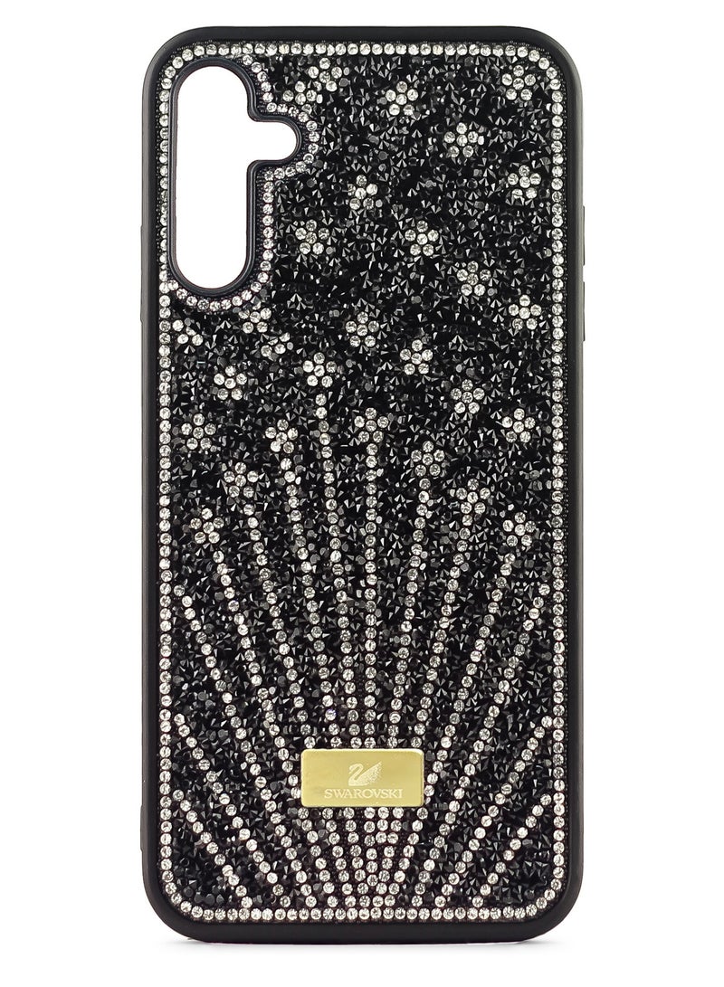 Case For Samsung Galaxy A55 Case Glitter Sparkle Diamond Crystal Bling Case with Bling Ultra Thin Lightweight Full Body Shockproof Anti-Scratch Protective Cover (Black)