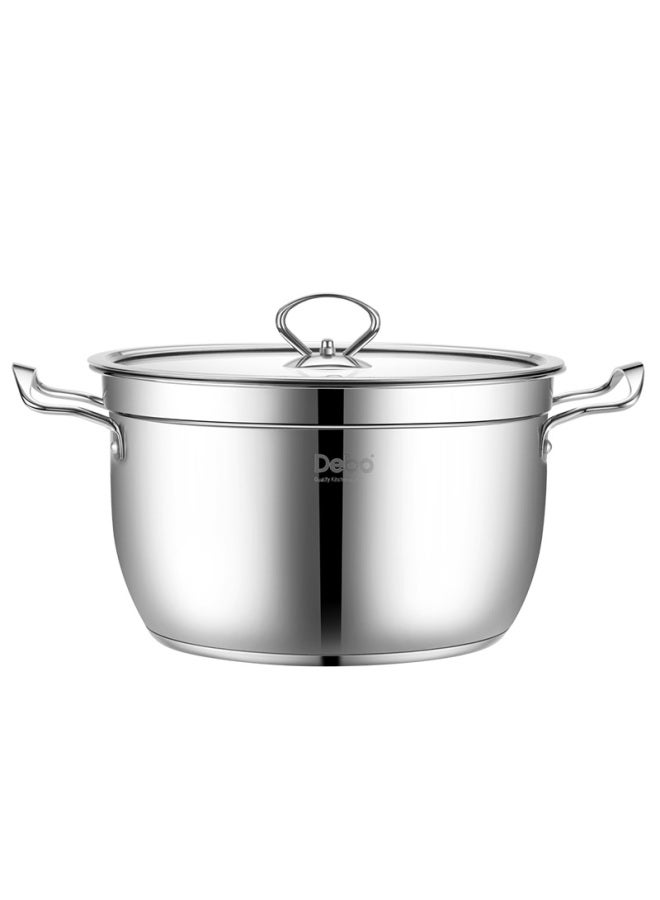 Debo Beierbao Steamer Pot, Stainless Steel Soup Pot, Compatible With Induction And Gas Stoves, 26cm - Image 2