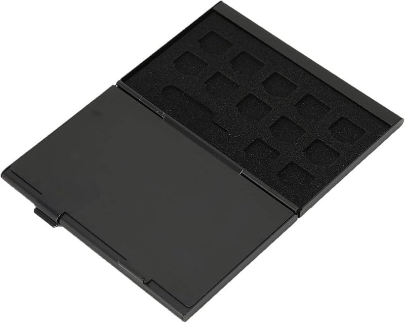 FILFEEL حافظة بطاقة SD المضادة للمغناطيس منظف بطاقة SIM بحدود ناعمة أسود - Image 1