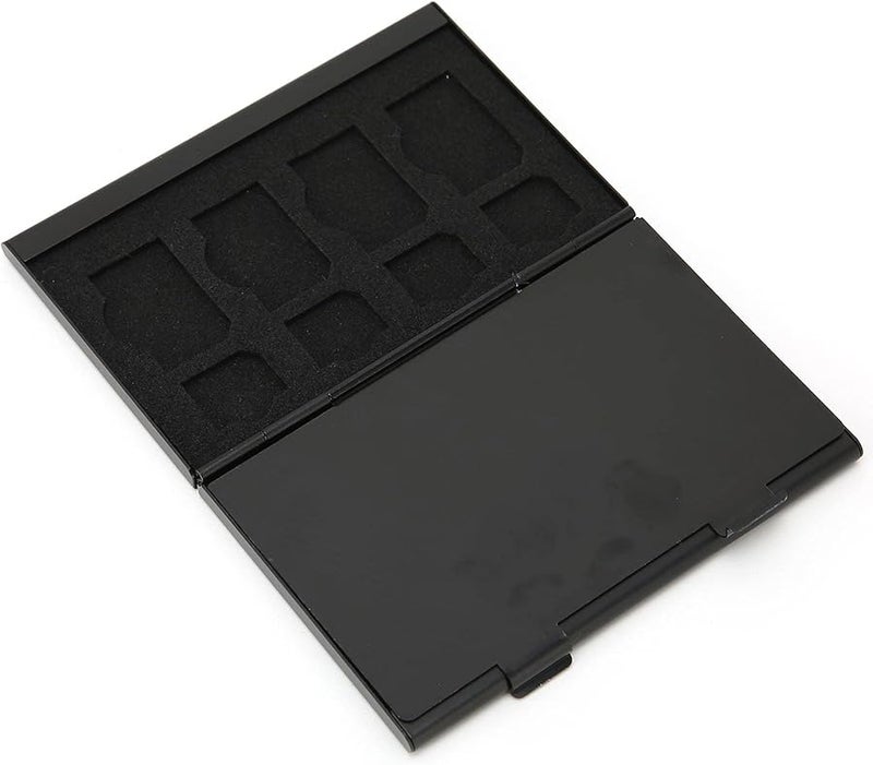 FILFEEL حافظة بطاقة SD المضادة للمغناطيس منظف بطاقة SIM بحدود ناعمة أسود - Image 2