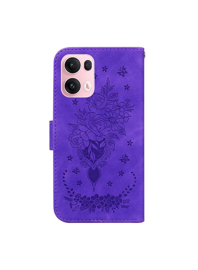 S-TOP Case For OPPO Reno13 Pro Global Butterfly Rose Embossed Leather Phone Case - Image 4