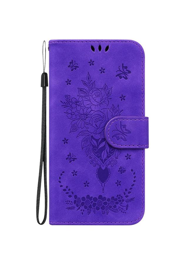 S-TOP Case For OPPO Reno13 Pro Global Butterfly Rose Embossed Leather Phone Case - Image 3