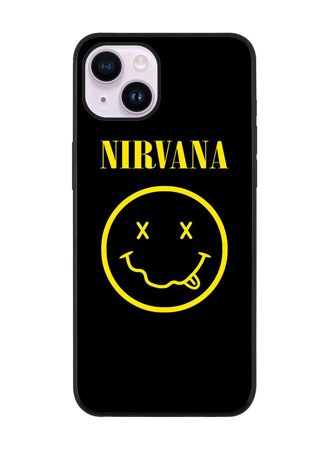 Stylizedd Rugged Black edge case for Apple iPhone 14 Plus Slim fit Soft Case Flexible Rubber Edges Anti Drop TPU Gel Thin Cover - Nirvana - Image 1