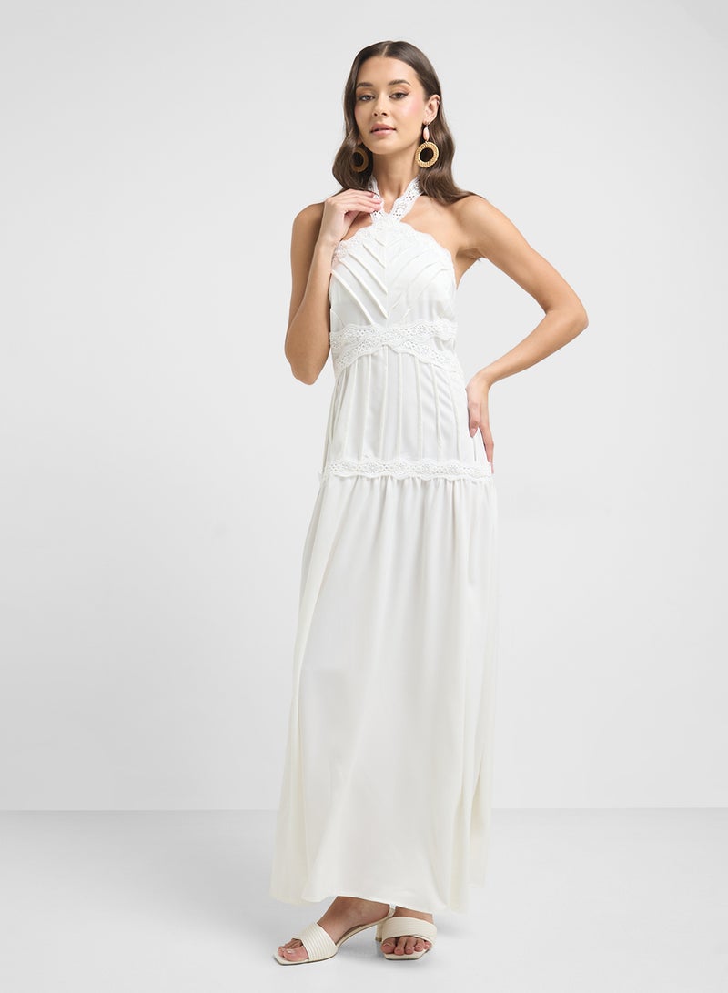 ELLA Halter Neck Maxi Dress  - Image 1