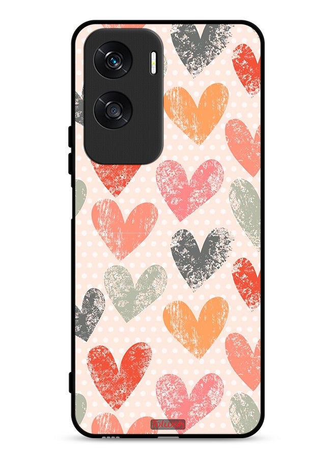 Tolwak Honor X50i 5G Protective Case Cover Hearts Art  - Image 1
