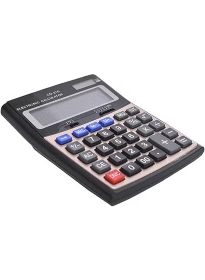 آلة حاسبة مكتبية CD-216 شاشة LCD مكونة من 12 رقمًا مع وظيفة مزدوجة لحساب الطاقة وهامش الربح آلة حاسبة عملية ومتينة مصممة للاستخدام المكتبي والمدرسي، تتميز بشاشة عرض كبيرة ووظيفة حساب هامش الربح وهيكل قوي مقاوم للصدمات لضمان أداء يدوم طويلًا - Image 2