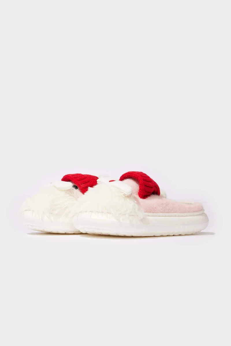 Woman Christmas Themed Flat Sole Home Slippers