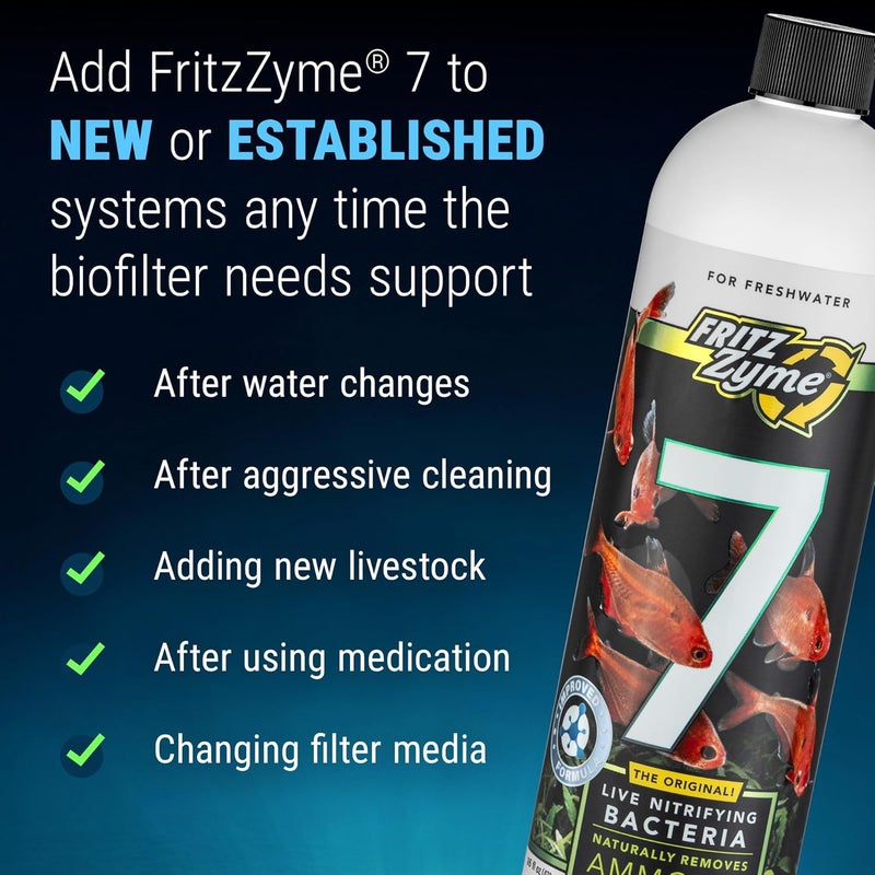 Fritz Aquatics FritzZyme 7 Live Nitrifying Bacteria for Freshwater Fish - 16 Ounce - Image 4