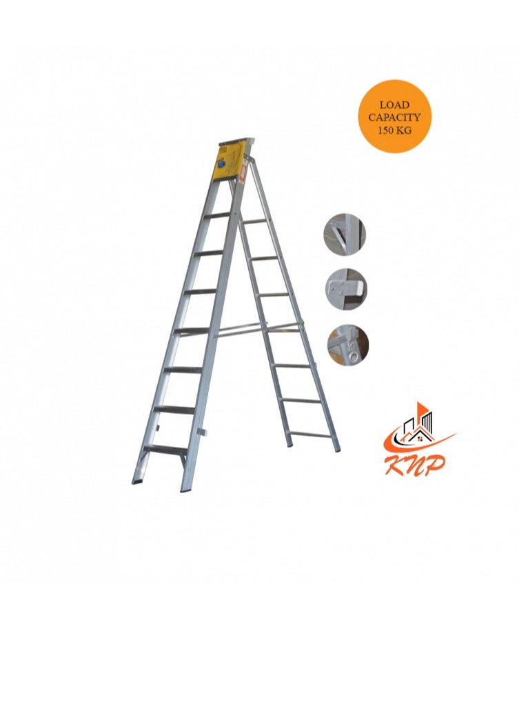 KNP Heavy Duty Dual Purpose Aluminum Ladder 8 STEPS  - Image 1