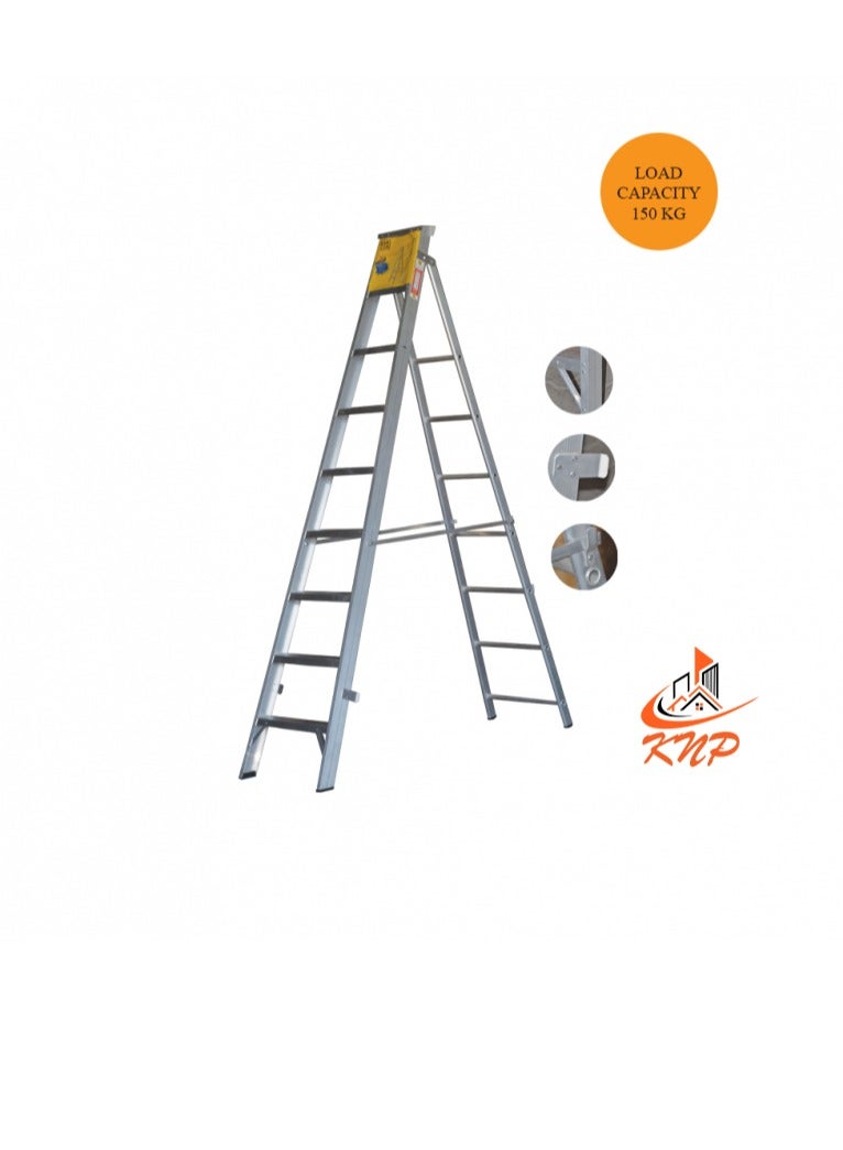 KNP Heavy Duty Dual Purpose Aluminum Ladder 8 STEPS  - Image 3