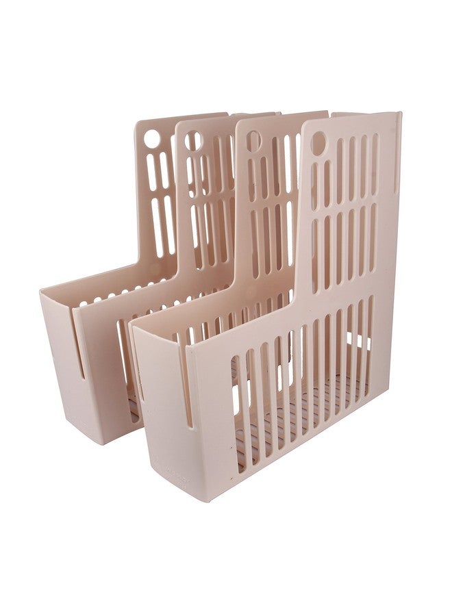 Jukusa Folder Holder, sturdy Desktop 1 Sections Plastic Magazine Holders | Frames File Dividers Document Cabinet Rack | Display And Storage Organiser Box Desk Organiser Tray (Plastic Rack,Black) - Image 1