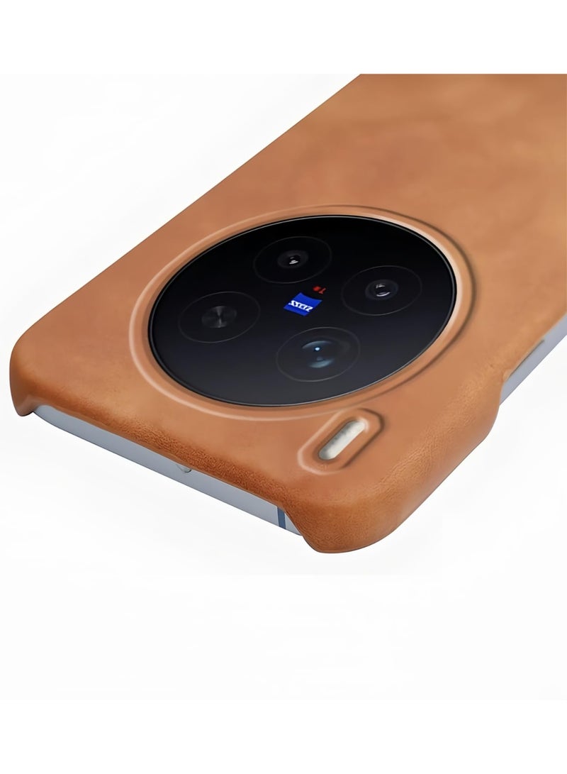 general Case Compatible with VIVO X300 Pro 5G, [Compatible with Mag-Safe] Slim Leather Luxury Mobile Case, Frameless Anti-fingerprint Supports Wireless Charging - Image 3