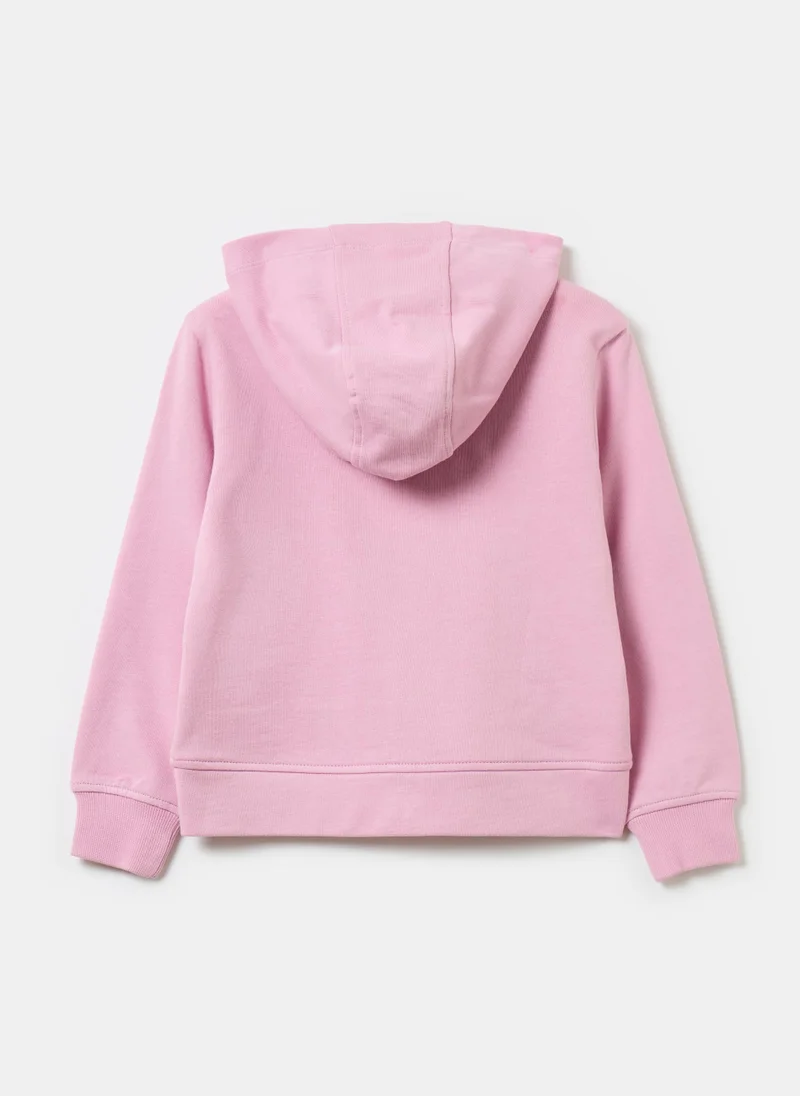 Ovs Full-zip sweatshirt in solid colour French terry