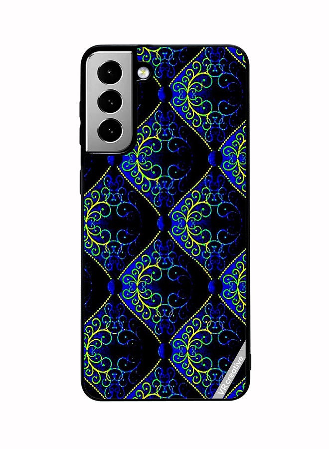 VR CREATIVE Protective Case Cover For Samsung Galaxy S21 FE 5G Fractal Abstract Design Multicolour - Image 1