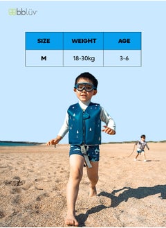bbluv bblüv Näj Toddler Swim Vest – Neoprene Float Jacket with 8 Removable Floats, UPF 50+ Sun Protection, Secure Fit & Adjustable Straps – Ideal for 3 - 6 Years Water Safety & Fun  - Image 5