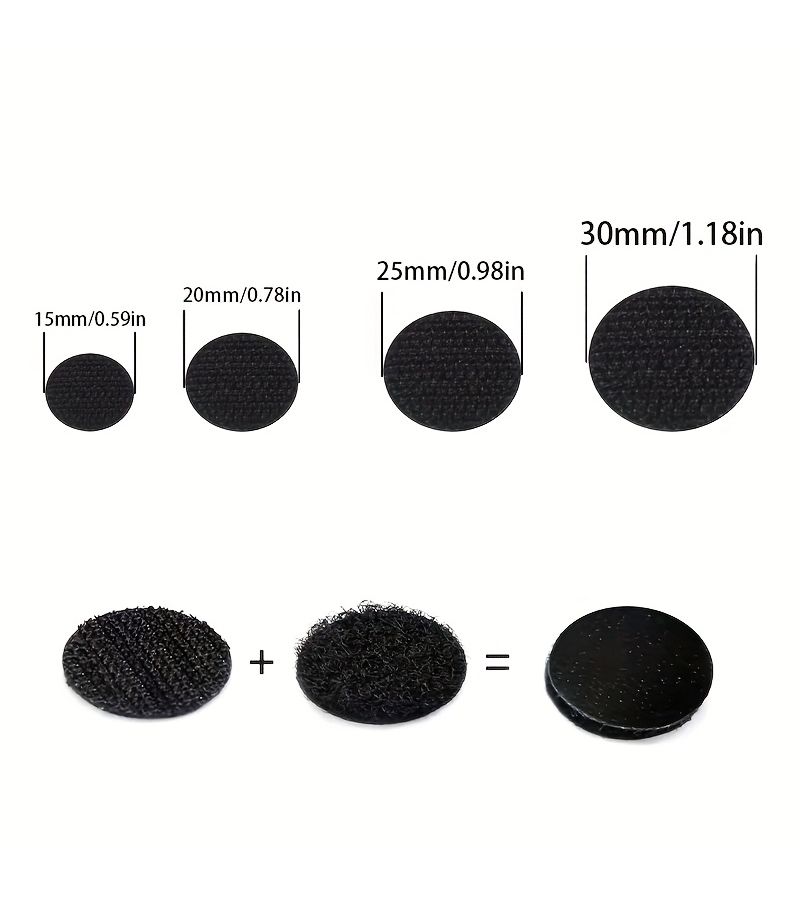 White 30mm Adhesive Circular Tapes 60pcs Office Furniture Decoration Fixing - Image 2
