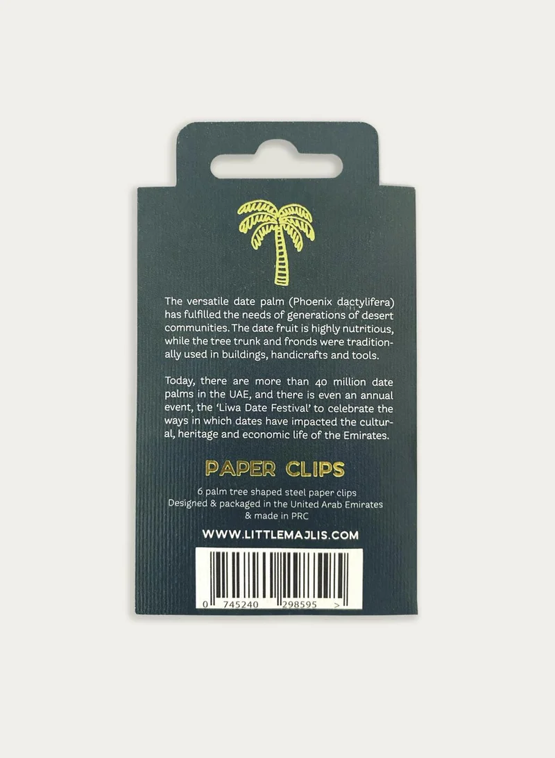 Little Majlis Gold Palm Tree Paper Clips