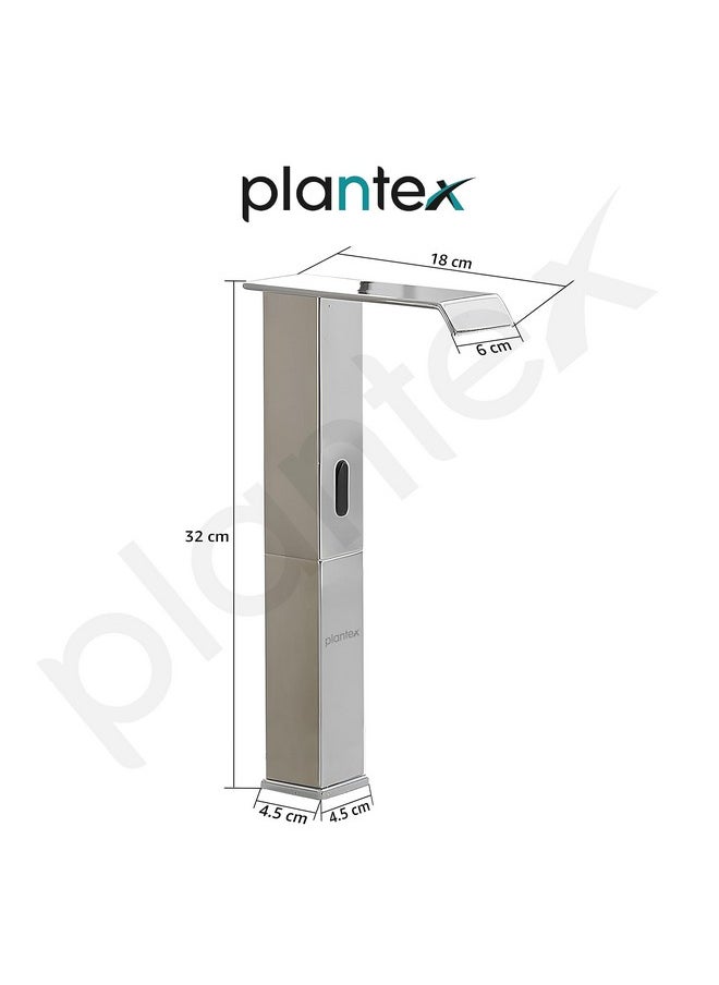 صنبور حوض Plantex Pure Brass الأوتوماتيكي بدون لمس/ صنبور مستشعر لحوض الغسيل/ صنبور عمودي لحوض الغسيل/ صنبور سطح الطاولة لحوض الغسيل/ صنابير حوض الغسيل-(كروم) - pzsku/Z78969962D64AC6339503Z/45/_/1740118368/16e4a701-4dfa-41c5-a94e-b10cd5f996db