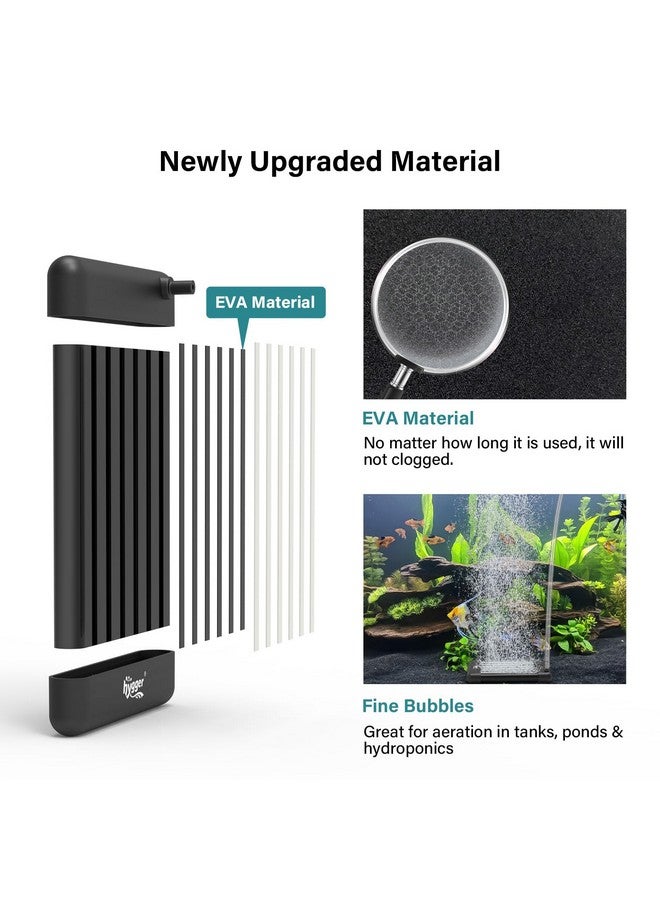 Hygger hygger Non-Clogging Fish Tank Bubbler, Aquarium Air Stone with Special EVA Material, Air Bubbler for Nano Air Pump Fish Tank Small Bucket and Hydroponics - Image 3