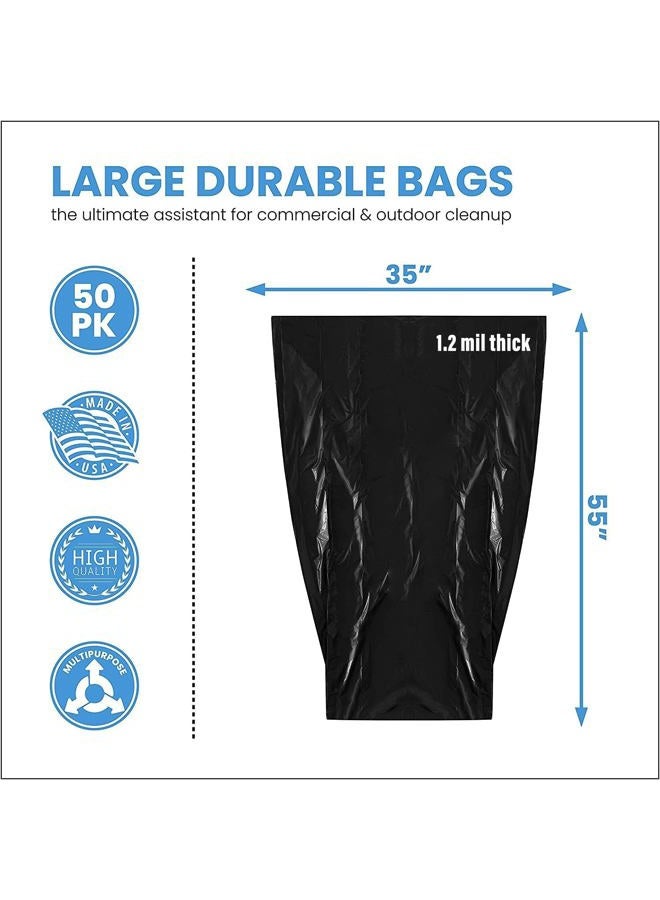 ToughBag Trash Bags, For 55 Gallon, 50 Count - Image 2