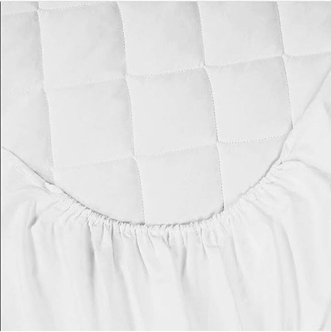 Oryx Home Quilted Fitted Mattress Protector with Stretch Skirt | Breathable, Hypoallergenic Bed Cover - Image 3