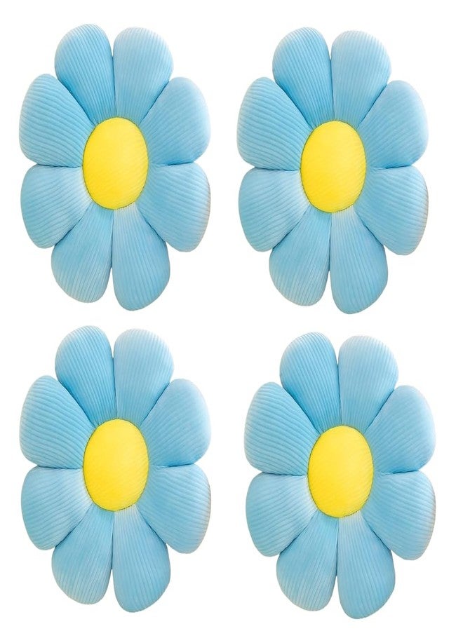 RVA Floor Pillow Cushion for Kids Room, Living Room, Bedroom, Throw Pillow, Kids Cushion, Soft Toy, Soft Plush Pillow for Sofa Bed Decorative Cushion Birthday Gif (Pack of 4) (35 Cm) (Blue) - Image 1