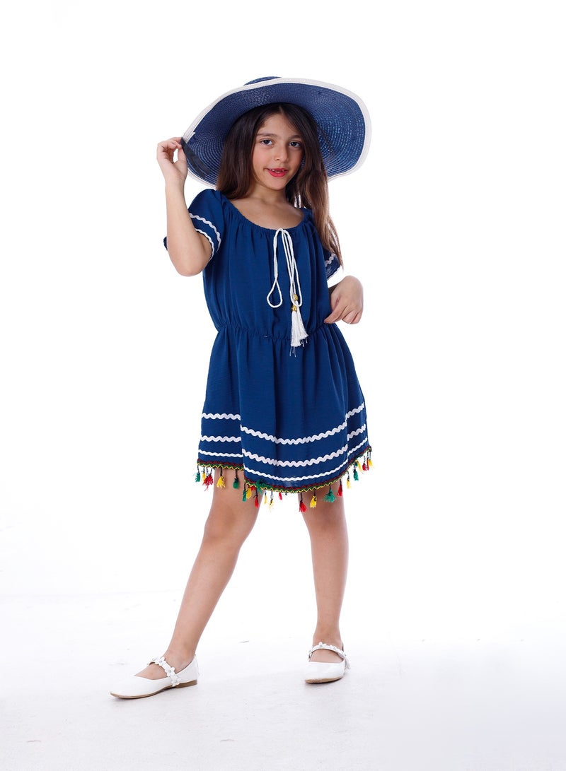 BEBO Girls Dress Blue - Image 1