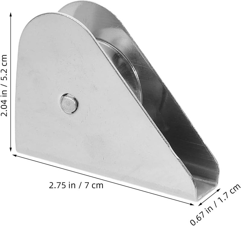 Stainless Steel Flagpole Pulley 2pcs, Single Sheave Metal Flag Lifting Pulley for Rope Wire Cable Systems, Outdoor Flagpole Accessory Replacement Hardware - Image 2