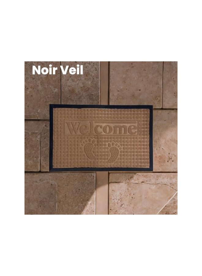 The Bros حصيرة باب متينة، حصيرة ترحيب، حصيرة أرضية منخفضة، حصيرة مدخل داخلية وخارجية، سجادة غير قابلة للانزلاق لمناطق الدخول، الفناء، المناطق ذات الحركة العالية (ترحيب) - Image 3