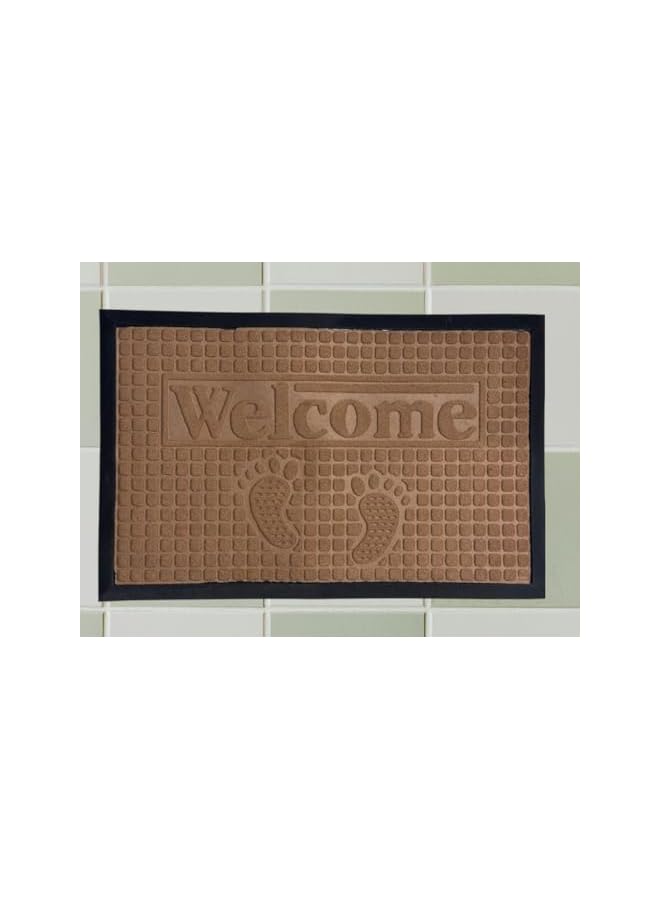 The Bros حصيرة باب متينة، حصيرة ترحيب، حصيرة أرضية منخفضة، حصيرة مدخل داخلية وخارجية، سجادة غير قابلة للانزلاق لمناطق الدخول، الفناء، المناطق ذات الحركة العالية (ترحيب) - Image 2